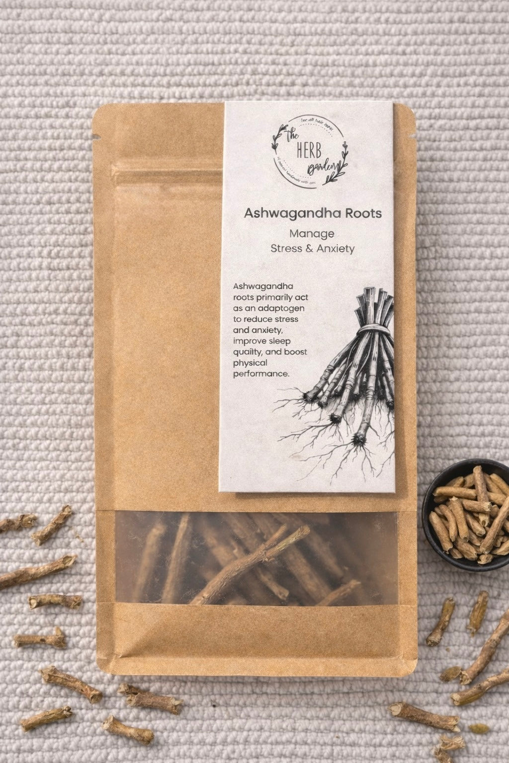 Organic Dried Ashwagandha Roots