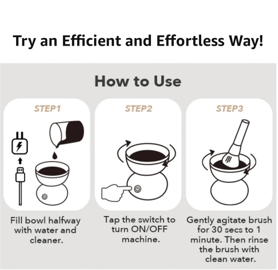 ELECTRIC MAKEUP BRUSH CLEANER MACHINE