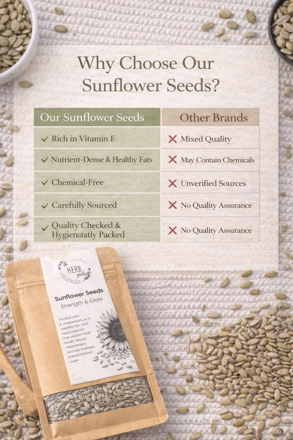 Organic Raw Sunflower Seeds