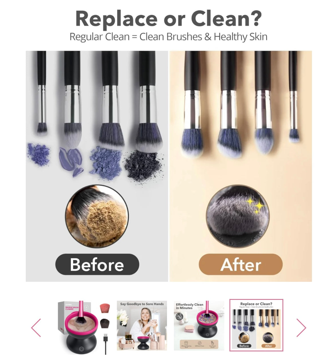 ELECTRIC MAKEUP BRUSH CLEANER MACHINE