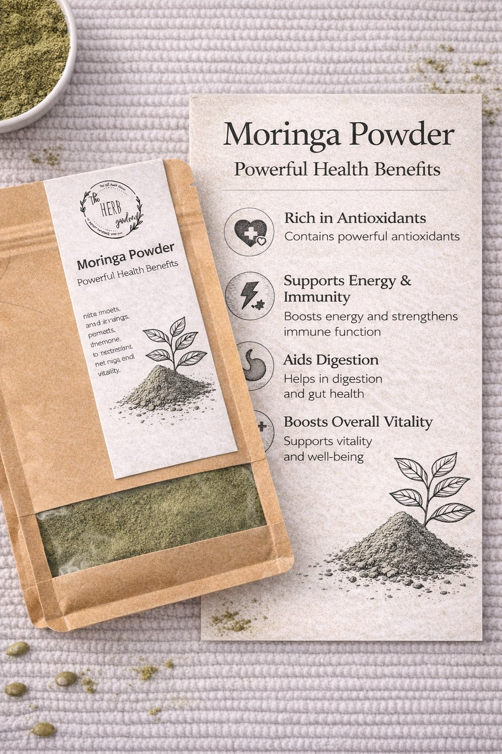 Organic Moringa Leaf Powder