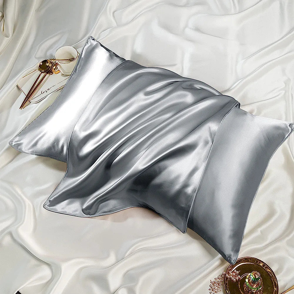 Silver sales satin pillowcases