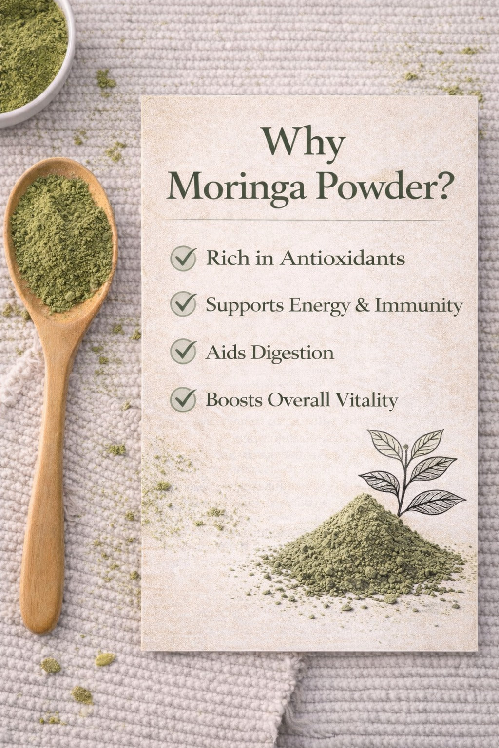 Organic Moringa Leaf Powder