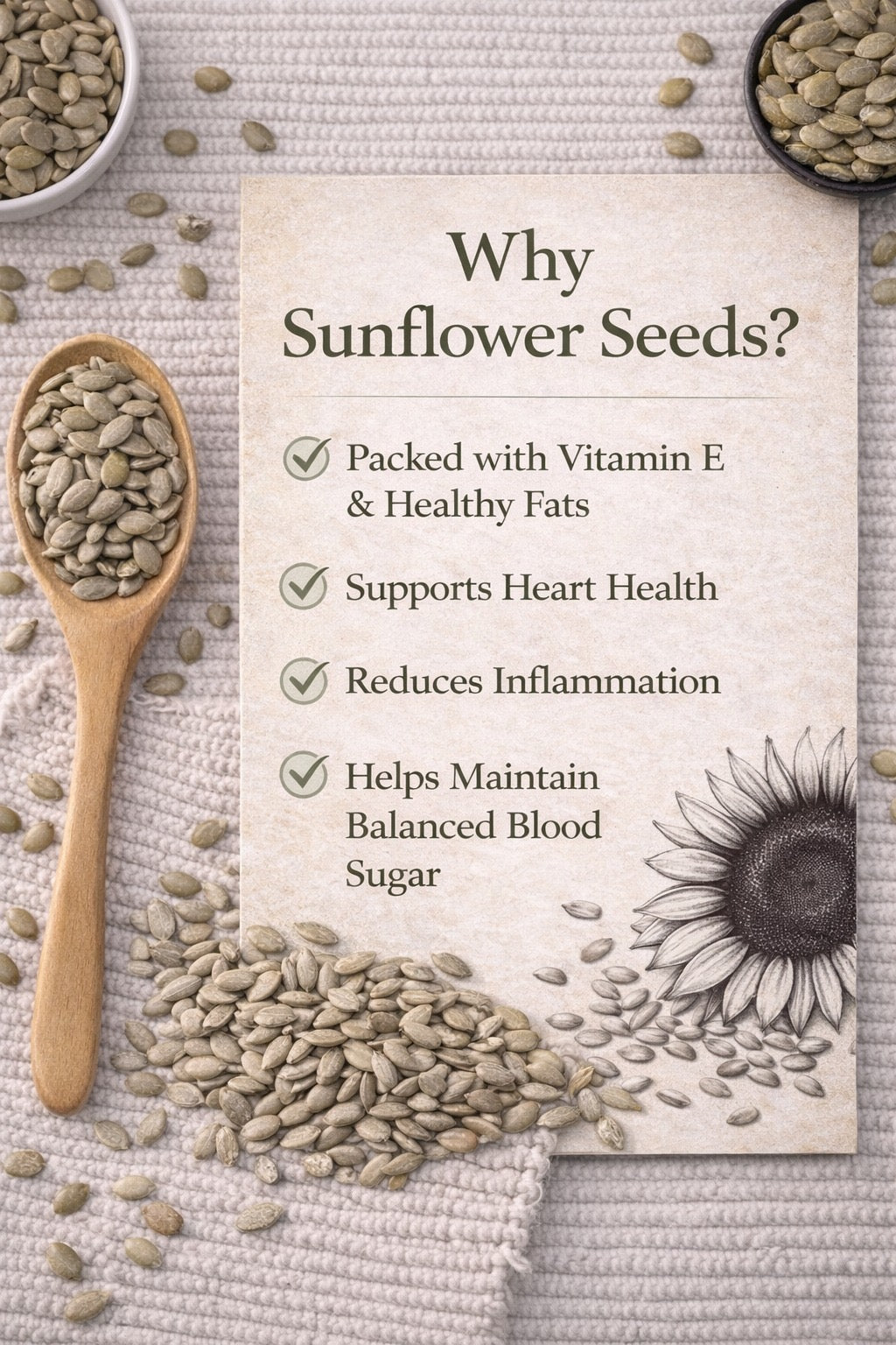 Organic Raw Sunflower Seeds