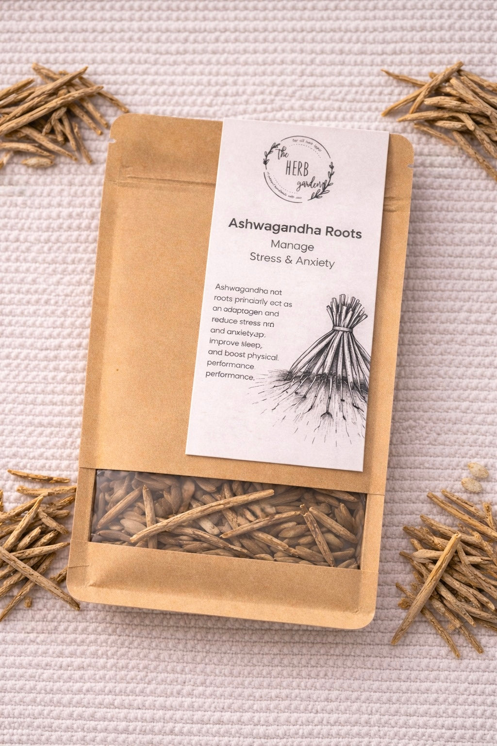 Organic Dried Ashwagandha Roots