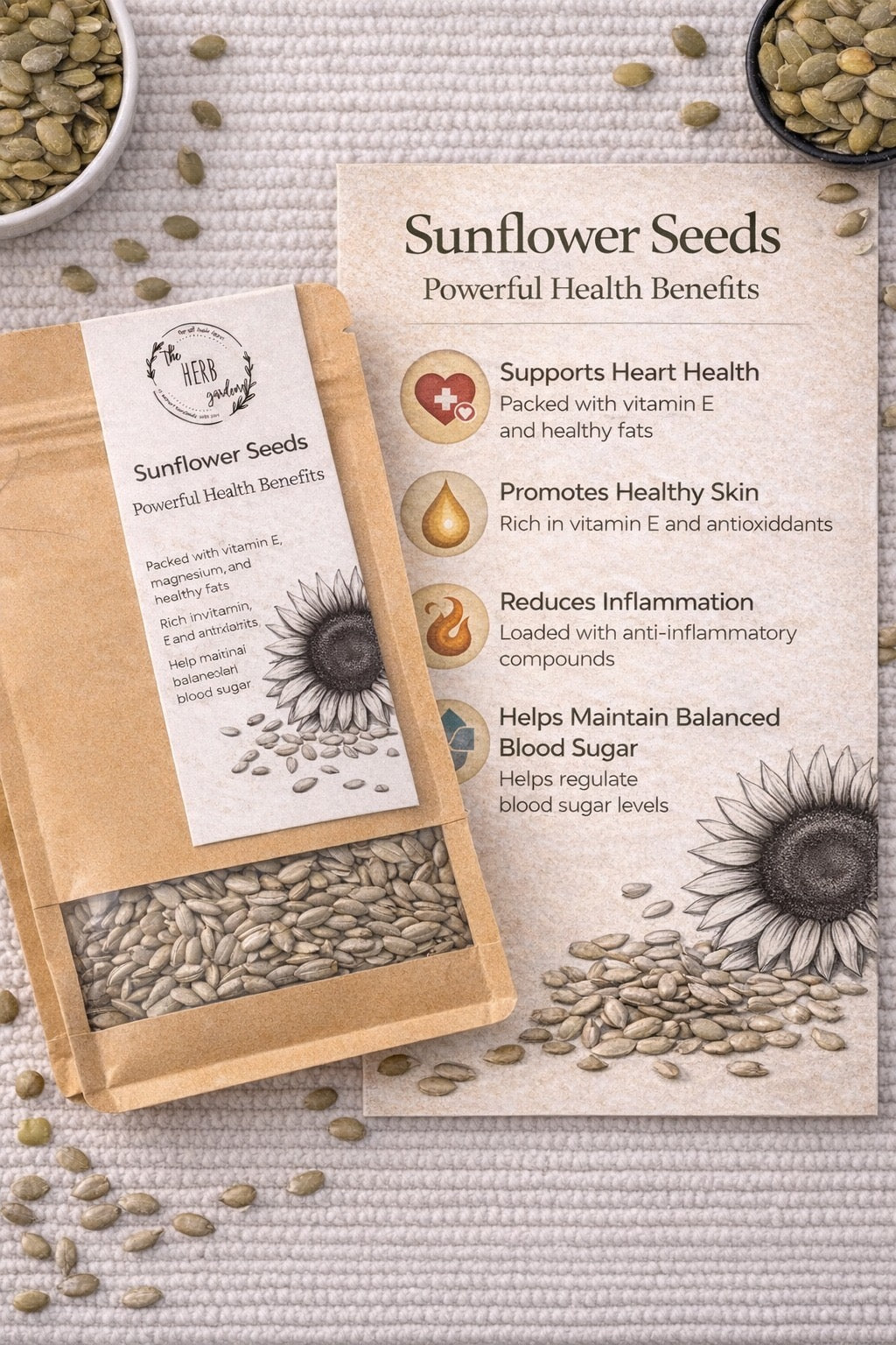 Organic Raw Sunflower Seeds