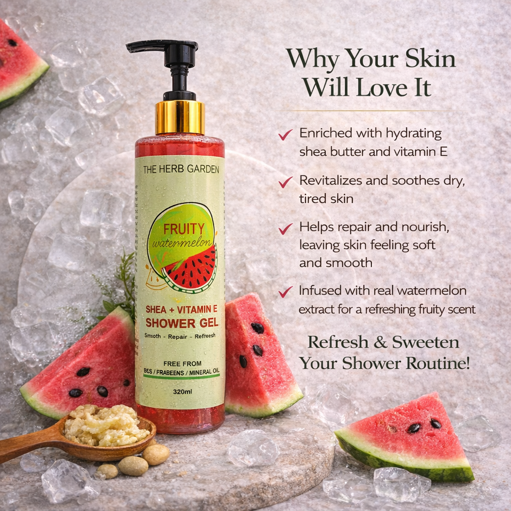 Fruity Watermelon + Shea + Vitamin E Shower Gel Nourishing Shower Gel
