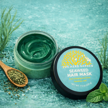 The Herb Garden Seaweed Repairing Hair Mask, Awaken Scent (Rosemary & Mint), Natural Organic Seaweed, Vegan, Paraben Free