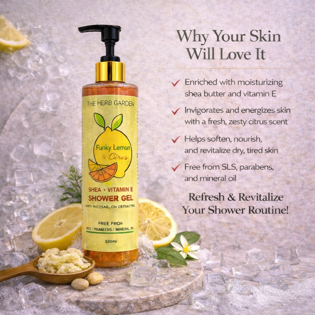 Funky Lemon And Citrus  Nourishing Vitamin E & Orange Extract Shower Gel