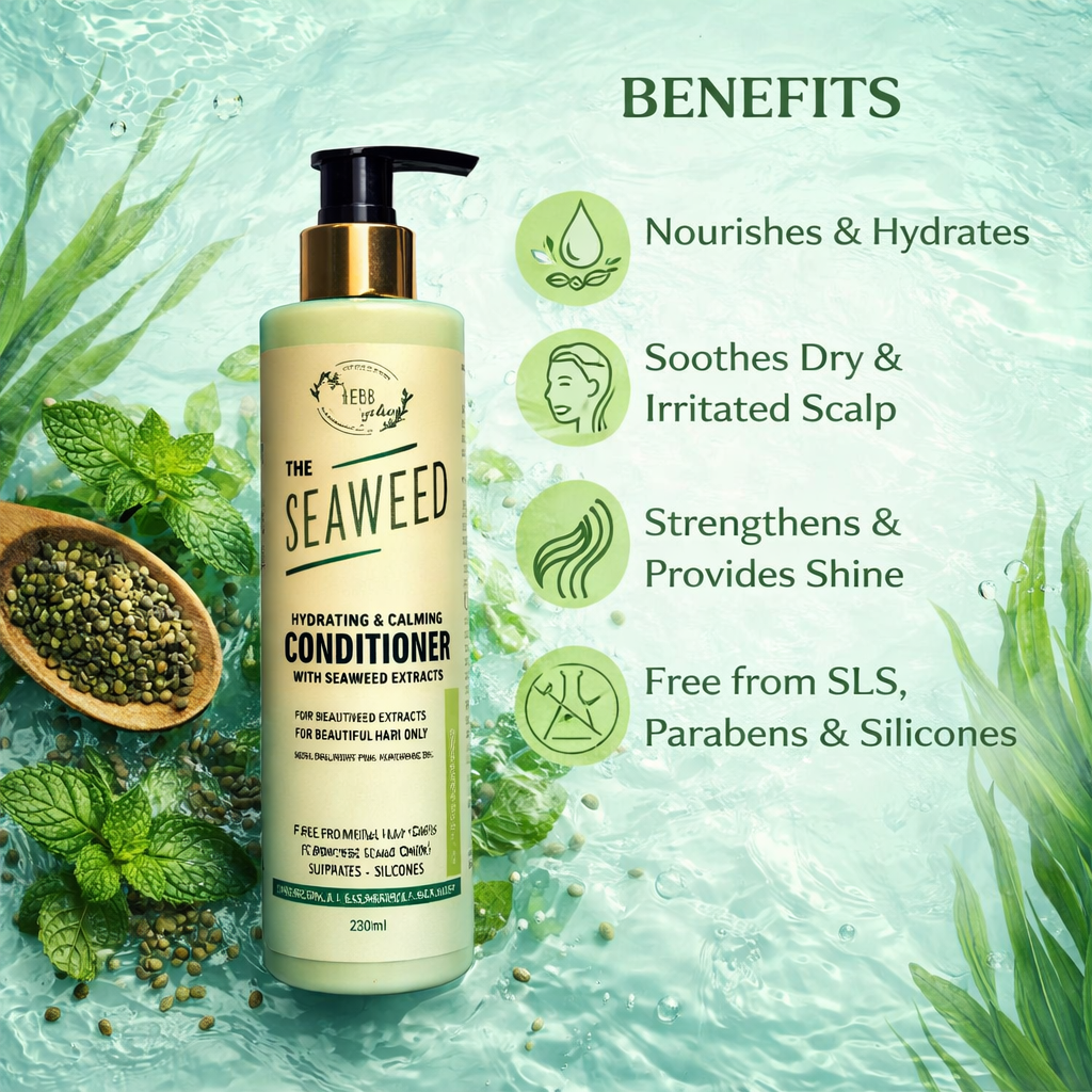 The Herb Garden Seaweed Conditioner Balancing Eucalyptus and Peppermint Argan Conditioner