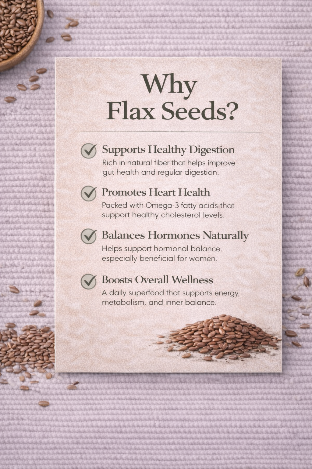 Organic Raw Flax Seeds