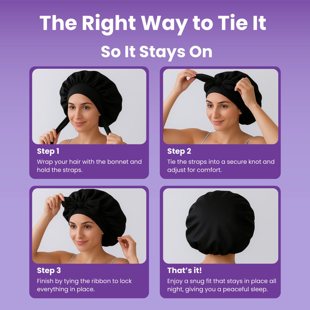 Pure Silk Hair Bonnet ( 5 colors )