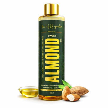 Organic Almond Hair Oil – Deep Nourish, Strengthen Roots, Repair & Hydrate for Soft, Shiny, Healthy Hair
