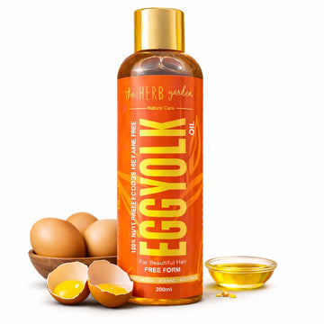 Organic Egg Yolk Hair Oil – Repair, Nourish & Strengthen Hair, Reduce Hair Fall & Promote Thick, Shiny, Healthy Strands