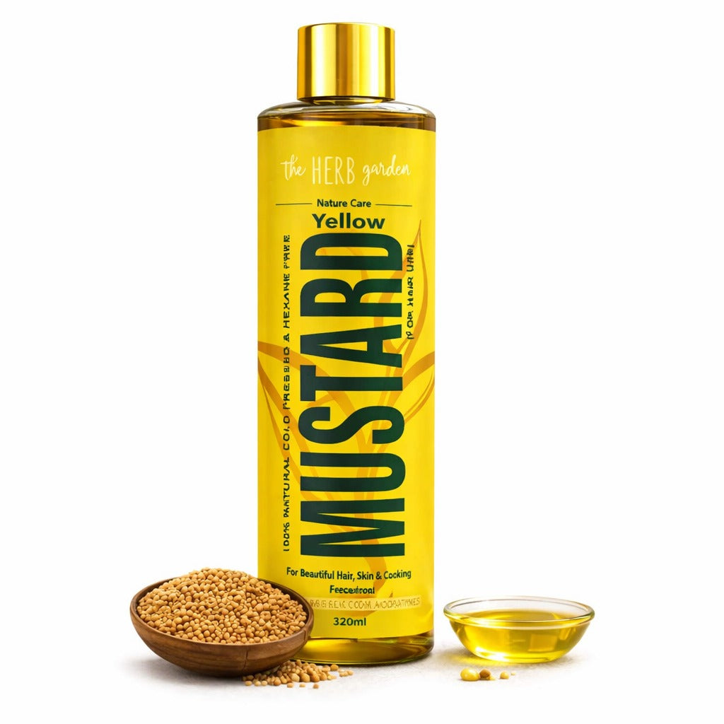 Yellow Mustard Hair Oil – Strong Roots, Less Hair Fall & Healthy Growth