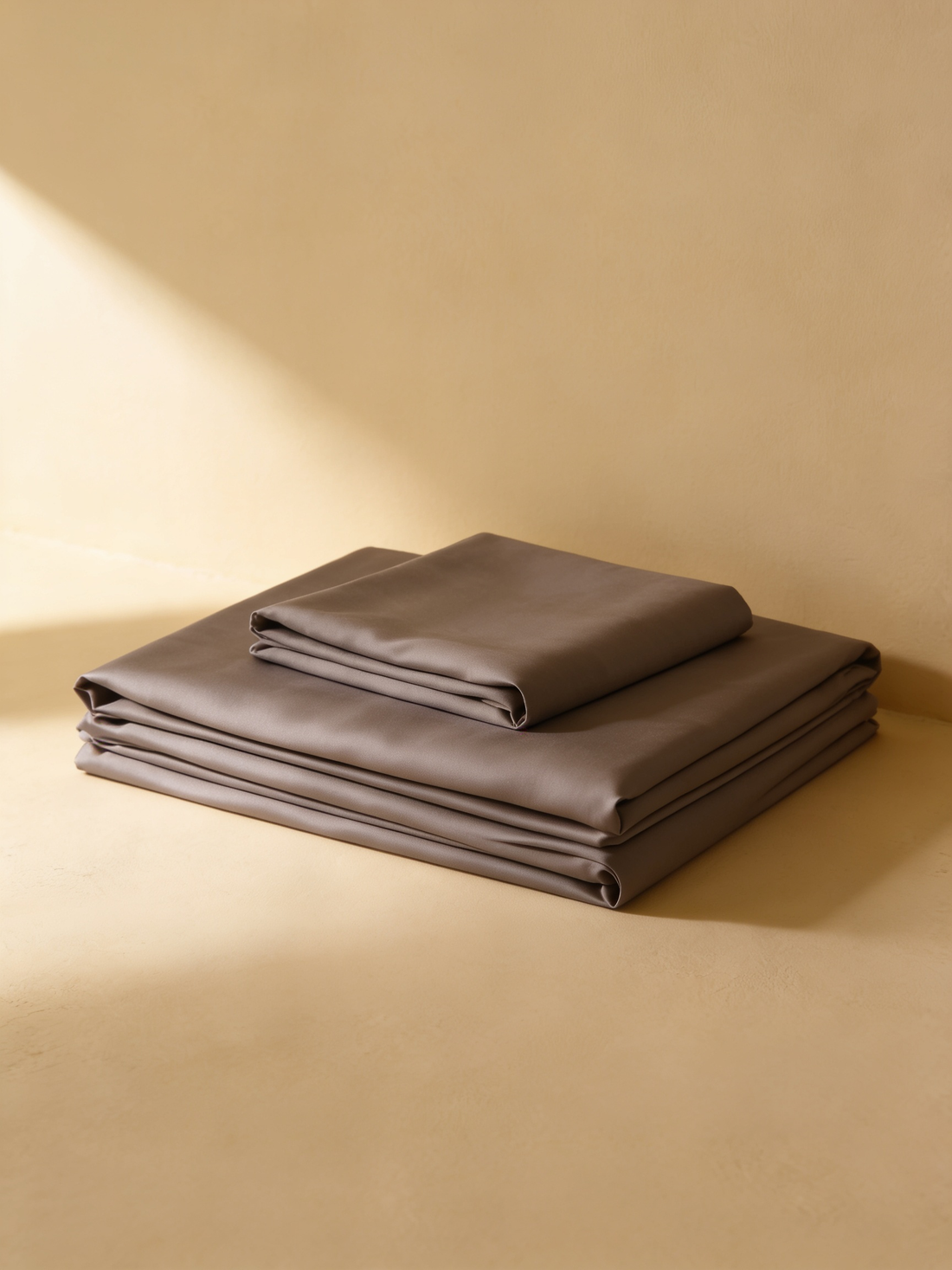 Silk Bed Sheet Musk Grey