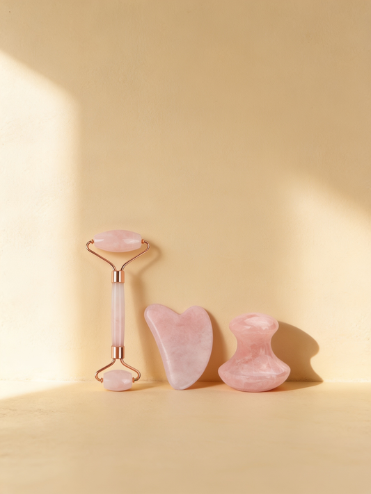 Mushroom Roller and Gua Sha Set