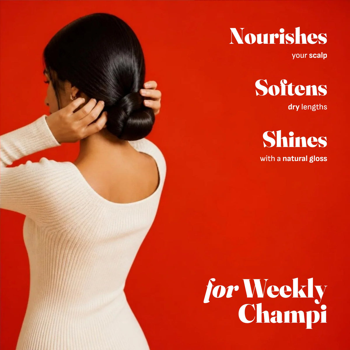 Nourishes your scalp, softens dry lengths, shines with a natural gloss