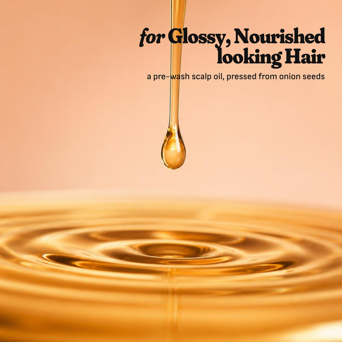 A drop of golden onion seed oil