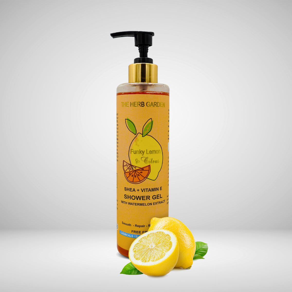 Funky Lemon And Citrus Nourishing Vitamin E & Orange Extract Shower G